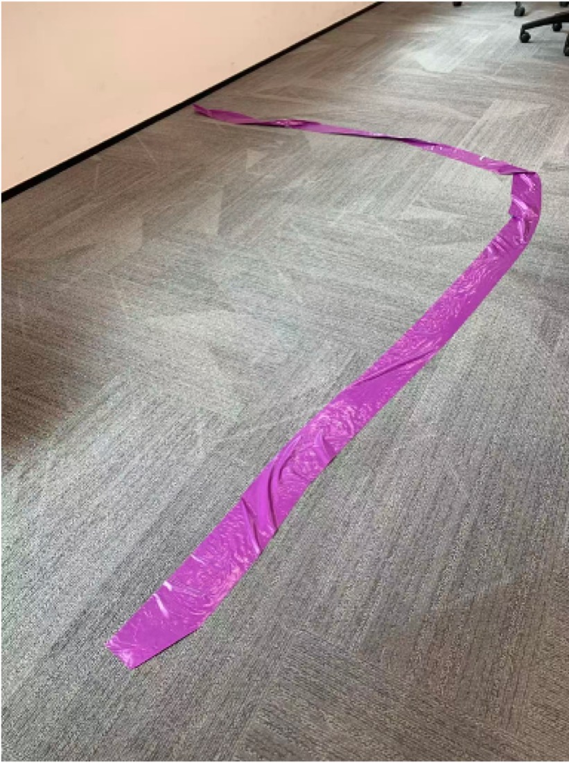 Solo Runner 视障陪跑引导线实拍